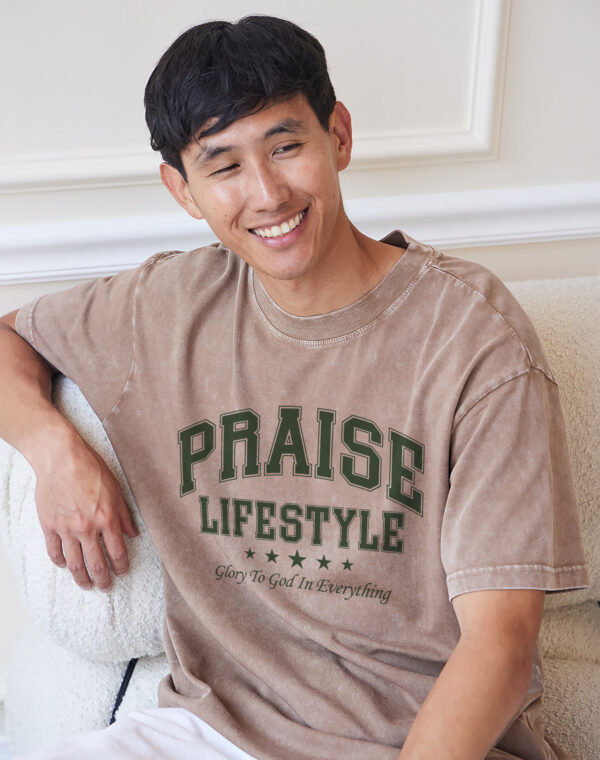 Praise Lifestyle Glory To God In Everything Christian Blessed Espresso Brown Comfort Colors T Shirt - Image 4
