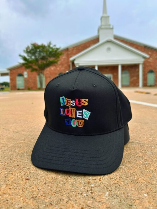 Jesus Love You Christian God Lover Black Embroidered Baseball Cap