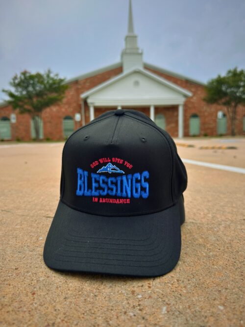 God Will Give You Blessing Christian Black Embroidered Baseball Cap
