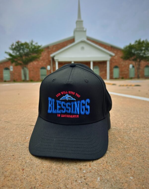 God Will Give You Blessing Christian Black Embroidered Baseball Cap