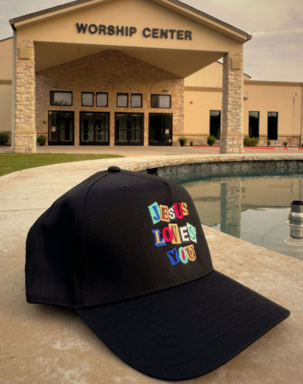 Jesus Love You Christian God Lover Black Embroidered Baseball Cap - Image 4